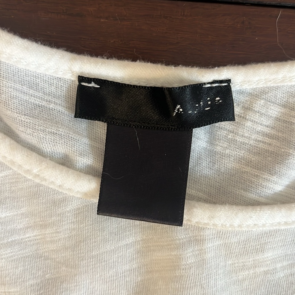 White Ruffle Tee - Picture 2 of 3